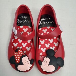 Toddler Girl's Cartoon Character mouse jelly shoes Princess Size 8 Red